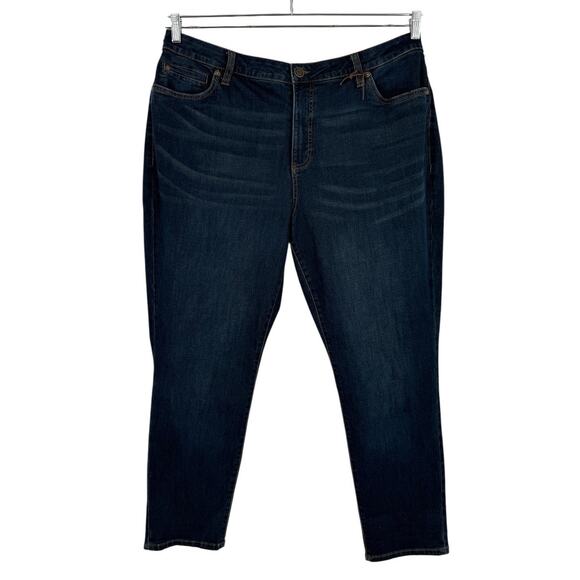 Kut from the Kloth jeans Katy boyfriend denim blue size 18W - Picture 1 of 6